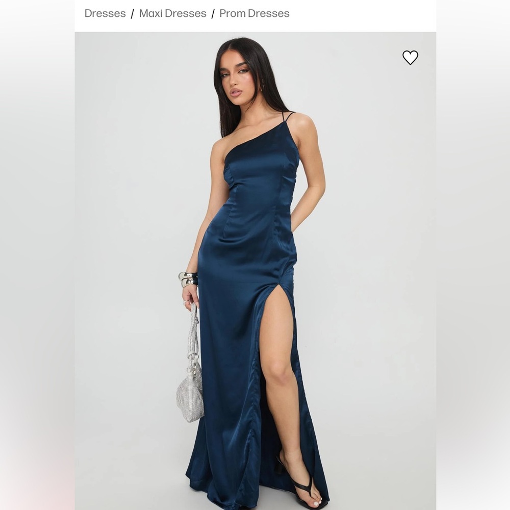 Princess Polly Midnight Blue One-Shoulder Dress